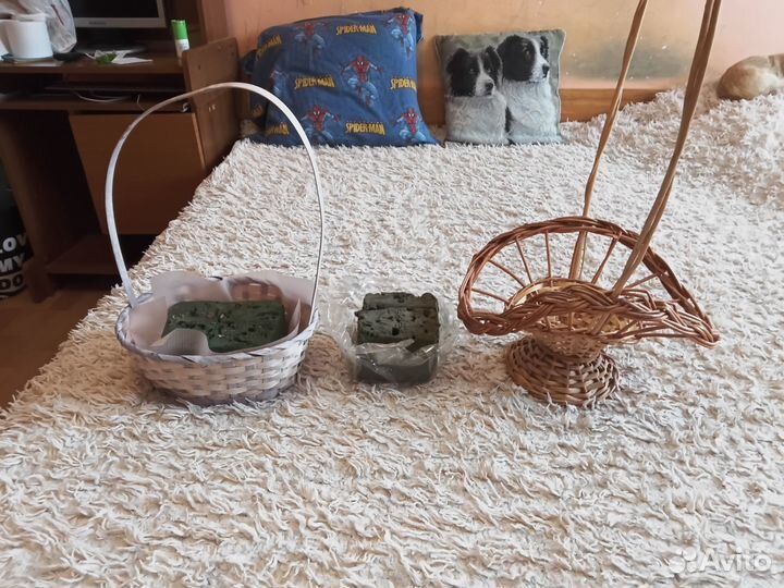 Плетеные корзинки+губка