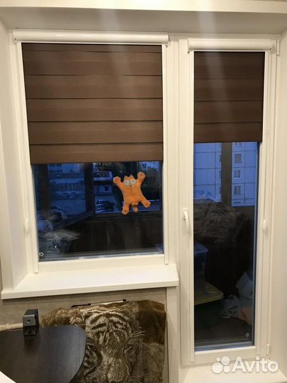 Рулонные шторы день ночь