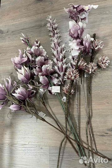 Искусственные цветы для оформления, комплект