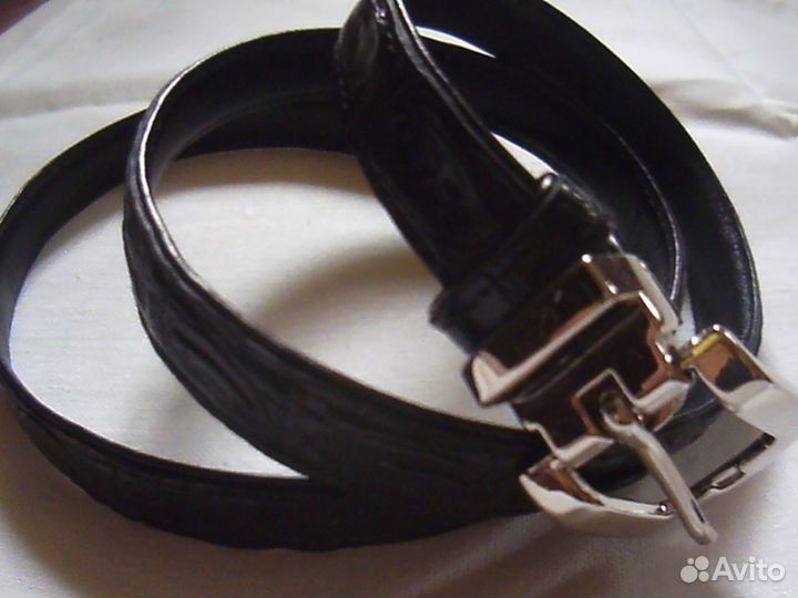 Ремень женский, новый. Из кожи крокодила