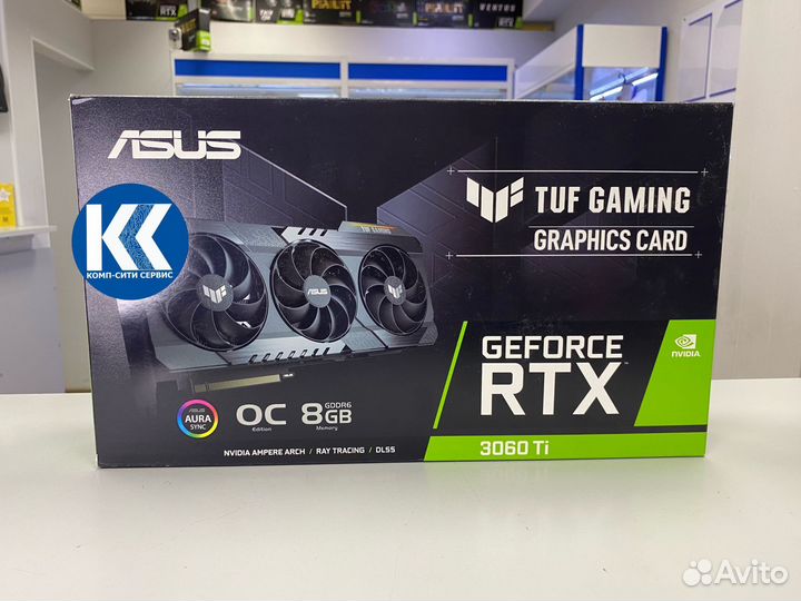 RTX 3060 TI Asus TUF Gaming (8 Гб, 256 бит)