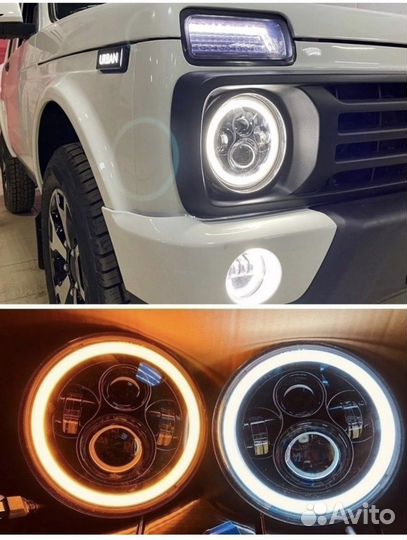 Фары led на ниву