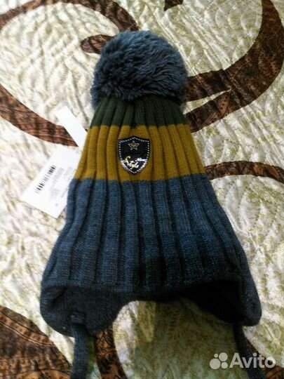 Шапка для мальчика новая зимняя 52-54
