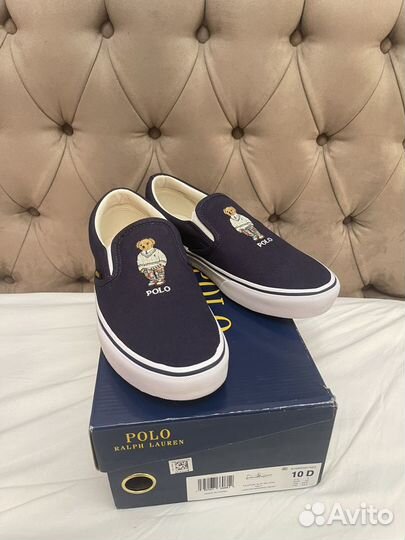 US10/43/Polo Ralph Lauren с Медведем слипоны.Ориг