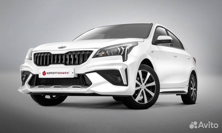 Бампер передний Юрол rotor NEW на Киа Рио