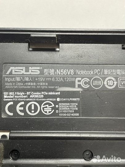 Asus N56 в разбор