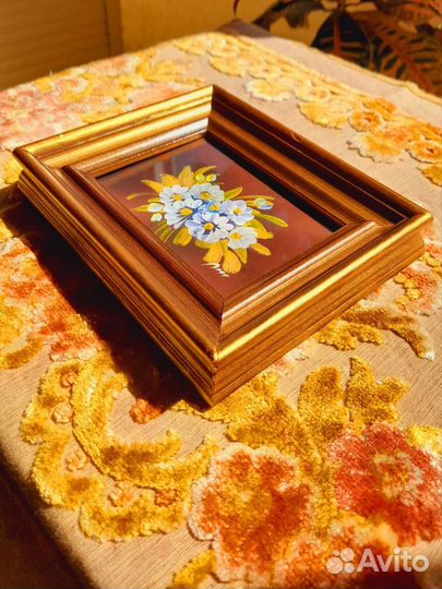 Миниатюра на медной пластине Италия