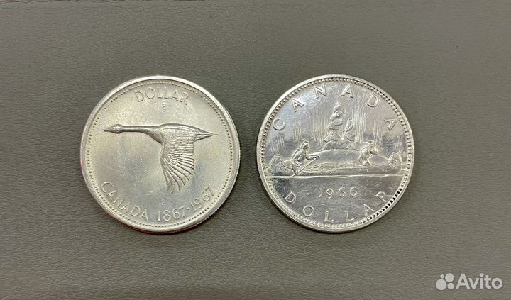 1 доллар Канала 1966-1967