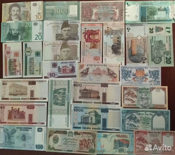 100 банкнот стран мира коллекция