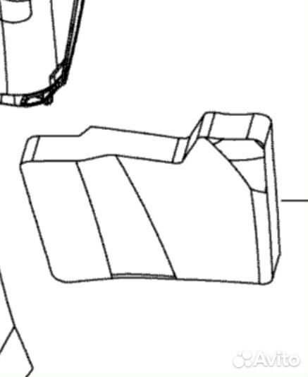 Звукоизоляция правой панели снегохода (517304310)