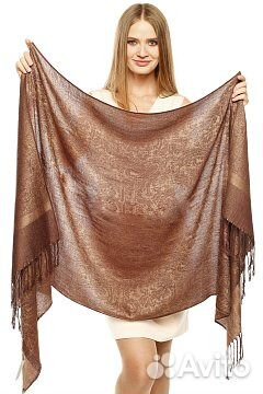 Палантин (шарф, платок) С кистями