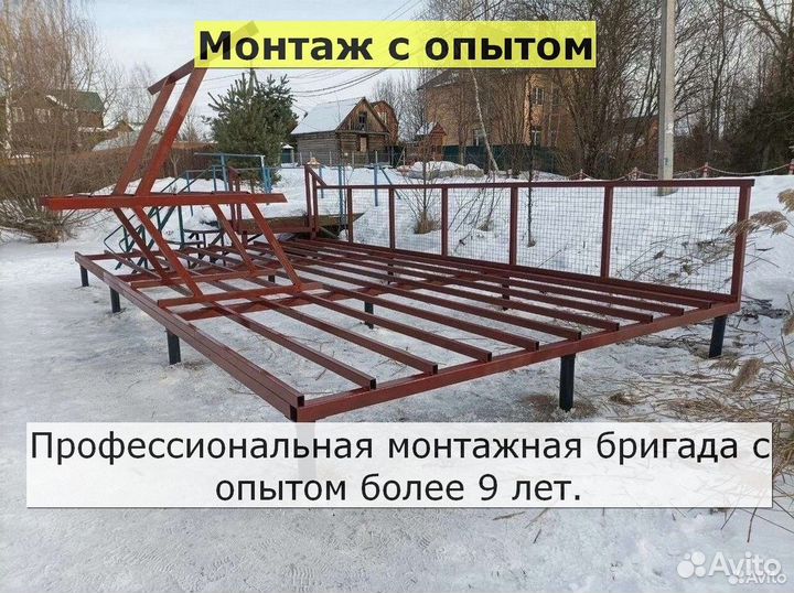 Установка винтовых свай