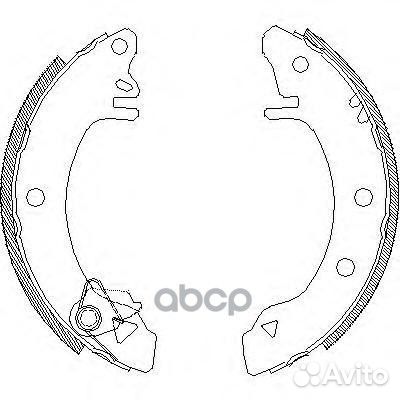 Колодки тормозные задние 410000 Remsa