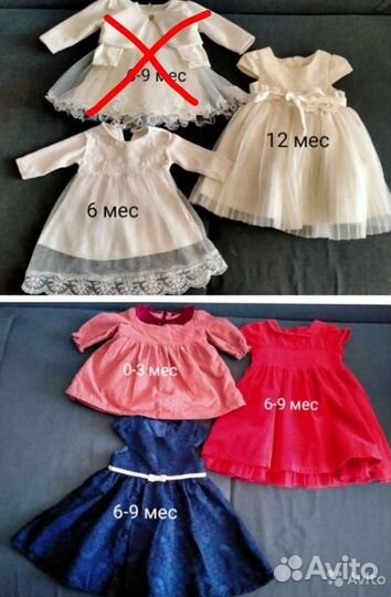 Детские вещи 62-68,68-74,74-80,платье