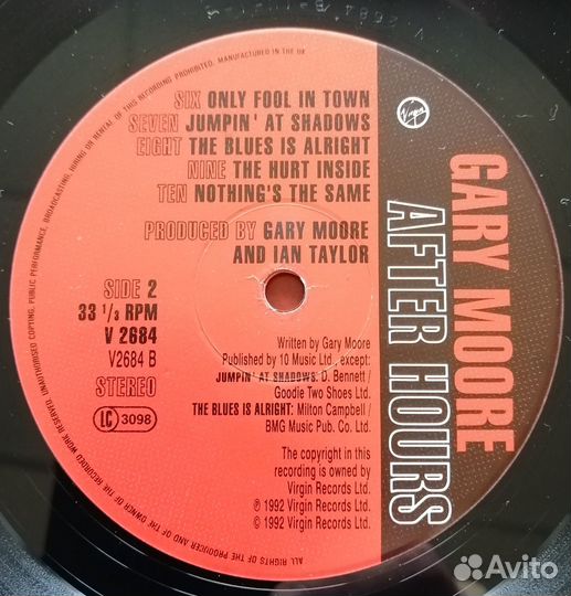 Gary Moore After Hours Dias De Blues Fields James