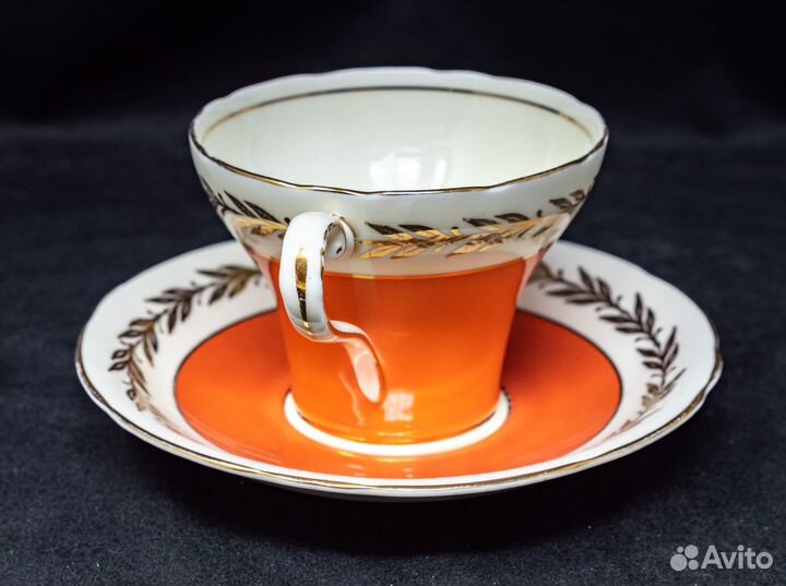 Чайная пара Эйнзли, винтаж, Англия