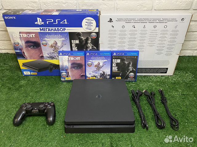 Sony PlayStation 4 slim 1tb с играми