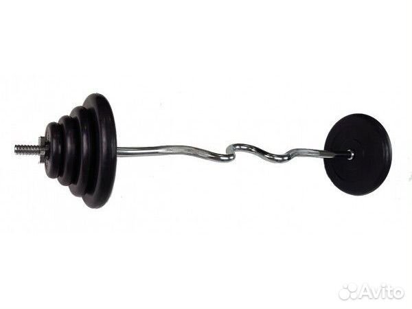Штанга разборная обрезиненная 43 кг Barbell