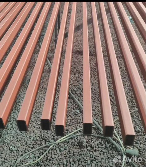 Столбы для забора металлические, профлист, лаги