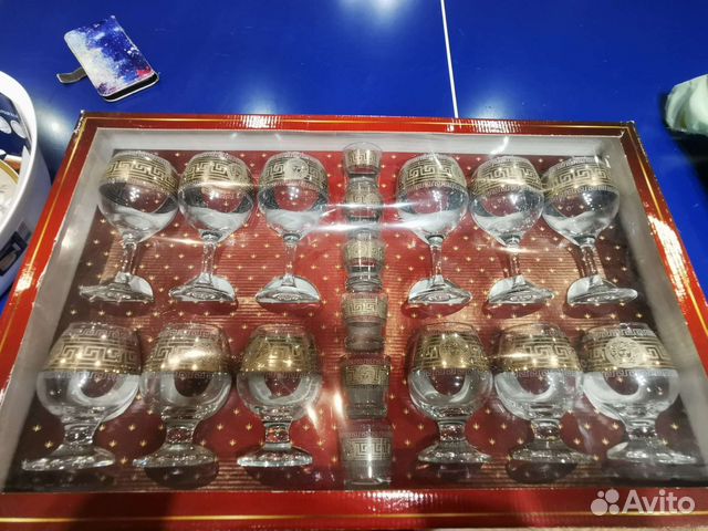 Набор подарочный, фужеры и рюмки