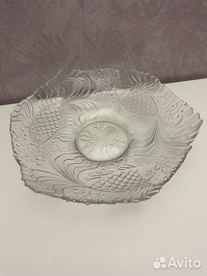 Блюдо стекло СССР