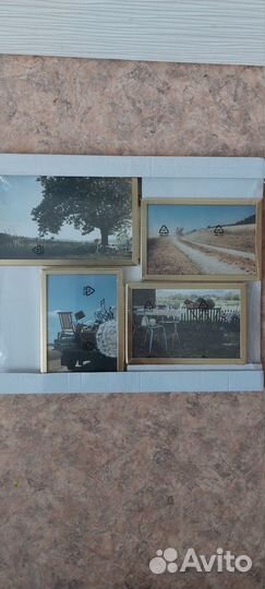 IKEA новая рама для коллажа 4 картины,фото