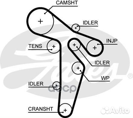 5648XS gates (8597-15648) Ремень грм 5648XS Gates