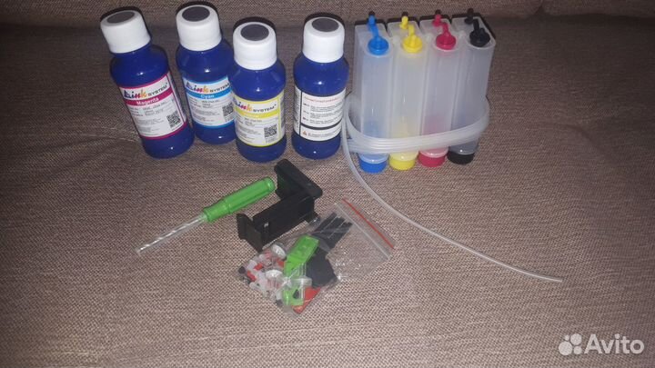 Принтер и сканер HP deskjet 2050 и снпч,чернила