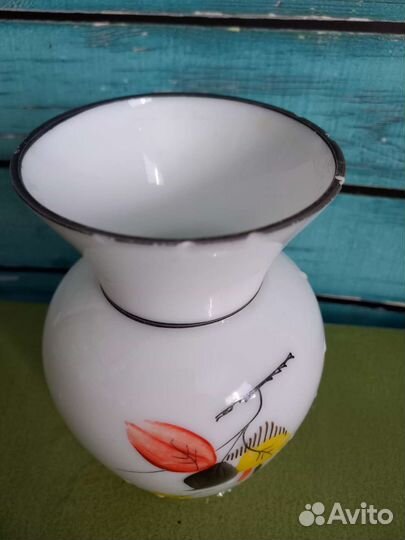 Ваза молочное стекло СССР