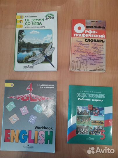 Рабочие тетради, учебники, словарь