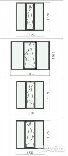 Окна пластиковые бу
