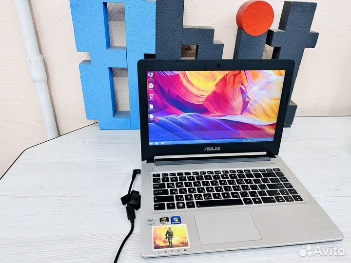 Мощный тонкий Ноутбук Asus core i5
