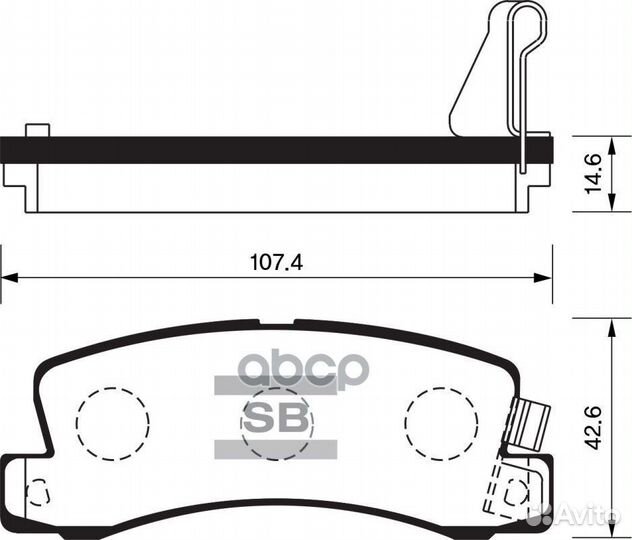 Колодки торм.зад. SP1208 Sangsin brake