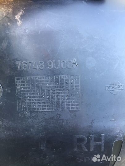Пoдкpылoк задний правый Ниссaн Нoут Е11/06-13г/767
