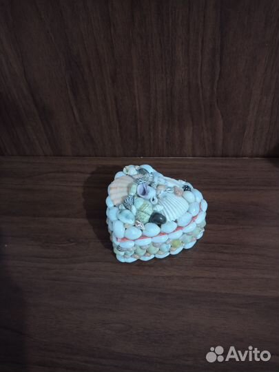 Шкатулка морская ракушки