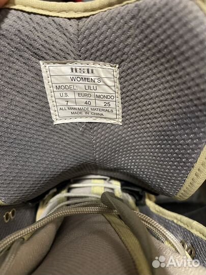 Ботинки для сноуборда женские 40