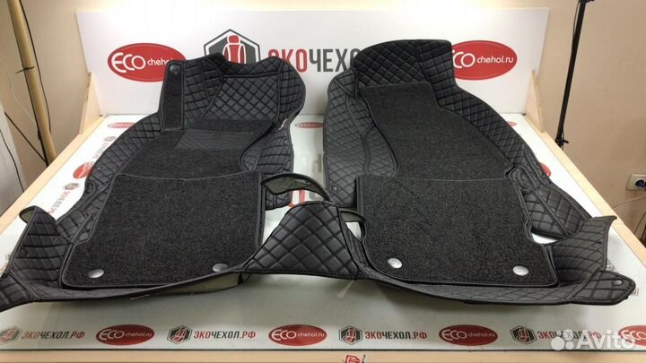 3D Коврики Mercedes Салон Багажник из Экокожи