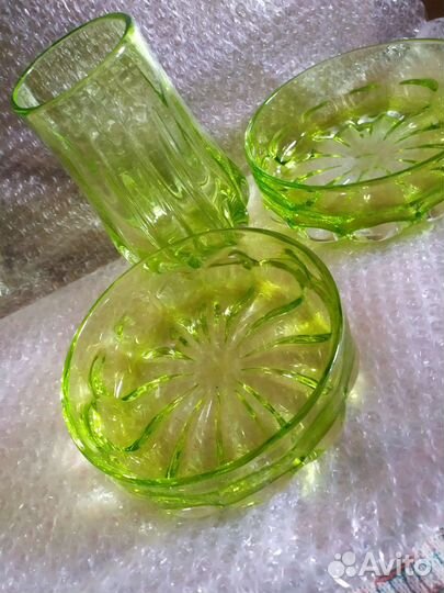 Вазы лот лзхс Мухина цветное стекло