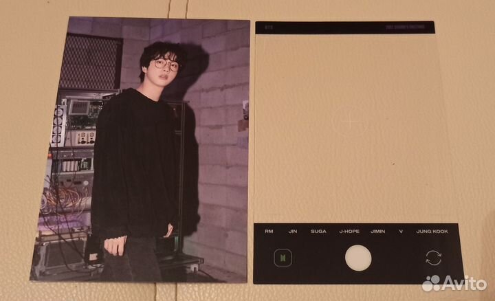 Открытка и рамка Джин Bts season's greetings 2022