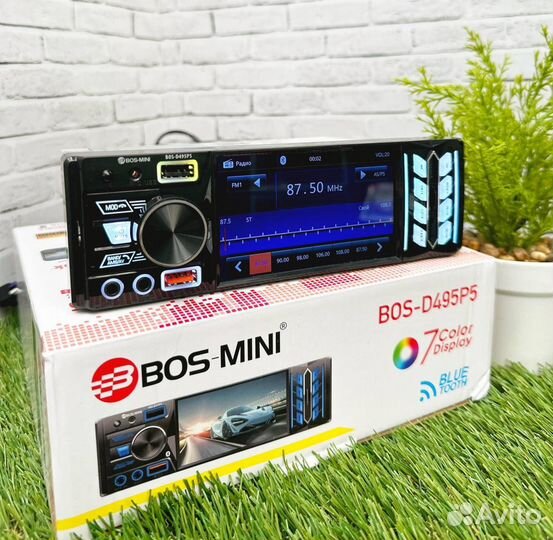 Магнитола 1 din с экраном bos mini арт614