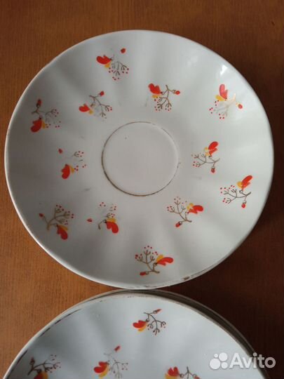 Чайные блюдца СССР Вербилки и Дулево