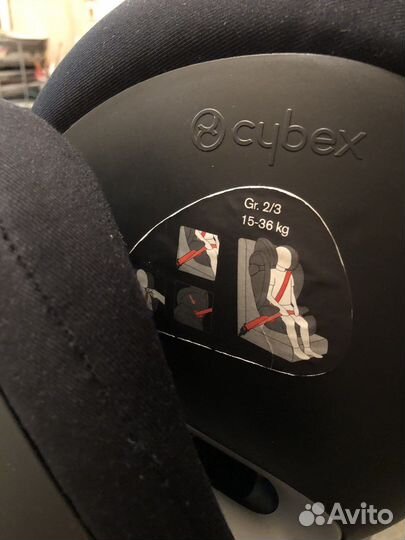 Автокресло 15 до 36 кг cybex solution m fix