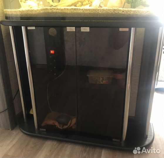 Аквариум с тумбой 120л. Рыбки в комплекте )
