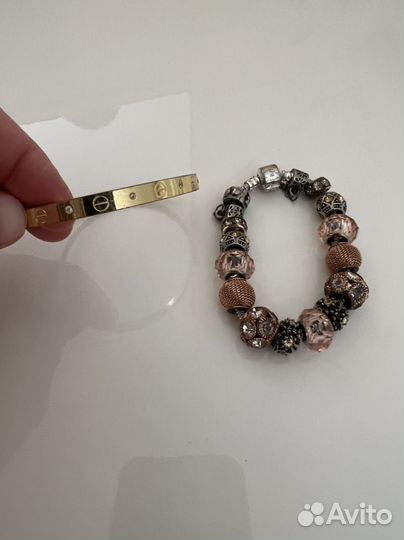 Браслет шарм и cartier