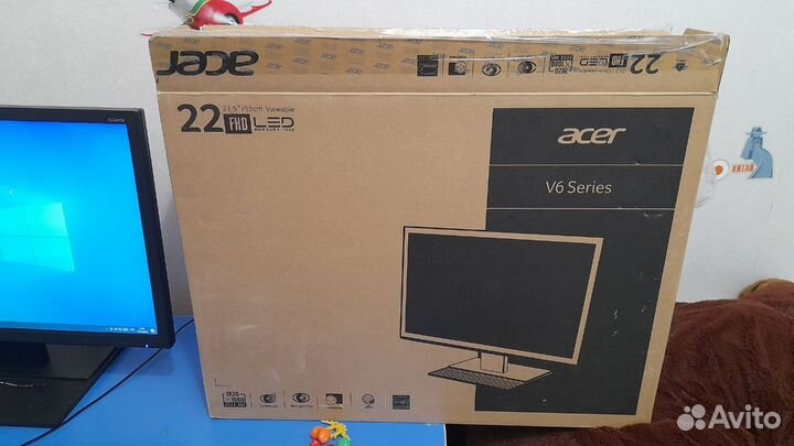 Монитор 22 Acer V226hqlbbd - новый