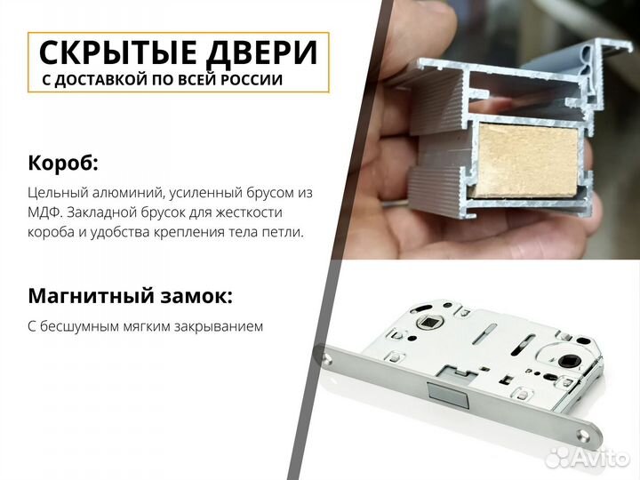 Двери невидимки межкомнатные