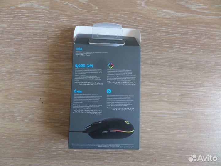 Мышь проводная Logitech G102 lightsync