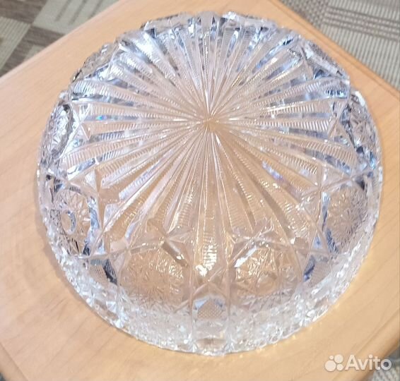 Хрустальная ваза, салатник.Большая.СССР
