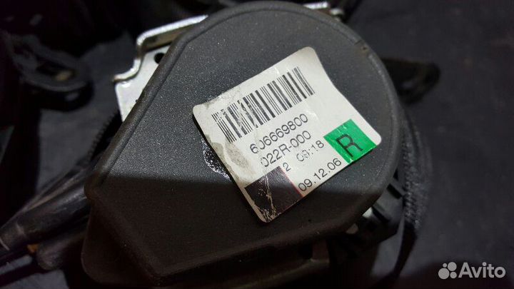 Ремень безопасности задний Audi Q7 4L 4.2 BAR 06