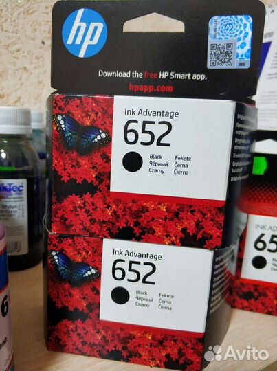 Картриджи HP 652 black